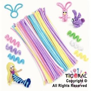 LIMPIA PIPAS MULTICOLOR 30 CM X 100 UNIDADES